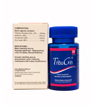 TribuGin 30 alternative medicine ingredients featuring Tribulus and Zinc