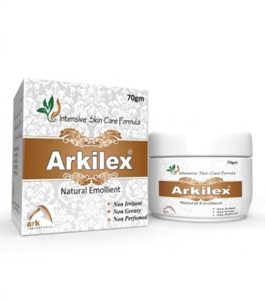 Texture of Arkilex Natural Emollient non-greasy skin care cream by Ark Laboratories