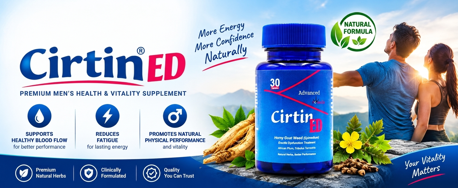 Buy DRAP registered male performance boosters TribuGin Alpha and Cirtin ED